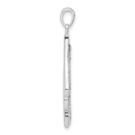Sterling Silver Angel Wing Pendant with Clear Crystal Accents, Spiritual Memorial Jewelry for Women