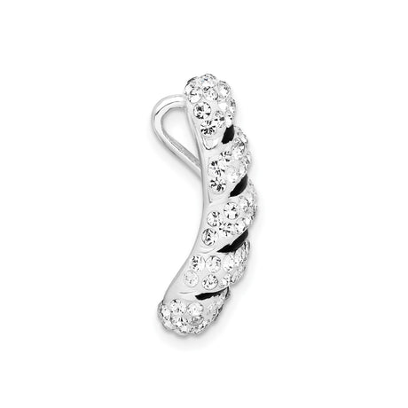 Sterling Silver Cocktail Ring with Cubic Zirconia and Black Enamel Stripes, Bold Statement Style
