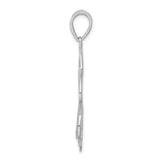 Sterling Silver Pendant with Openwork Abstract Floral Design, Nature-Inspired Jewelry for Women