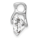 CZ Charm Pendant in Real 925 Sterling Silver