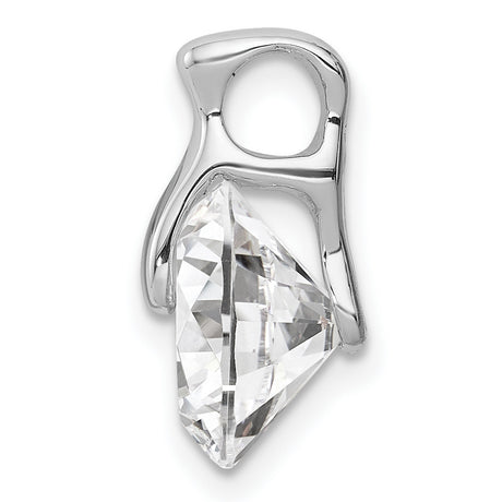 CZ Charm Pendant in Real 925 Sterling Silver