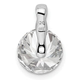CZ Charm Pendant in Real 925 Sterling Silver
