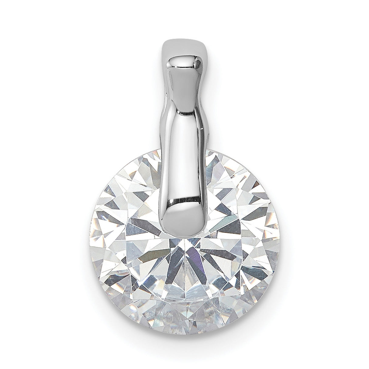 CZ Charm Pendant in Real 925 Sterling Silver
