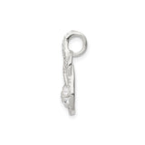 Sterling Silver Infinity Pendant with Cubic Zirconia Cluster, Intertwined Design for Women