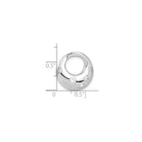 Sterling Silver Circle Pendant with Cubic Zirconia, Minimalist Open Ring Design