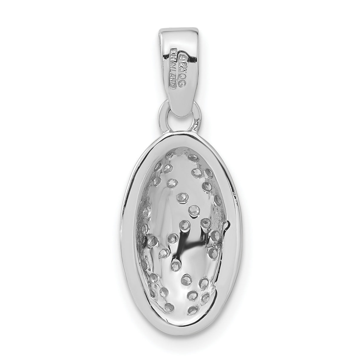 Gold Plating CZ Charm Pendant in Real 925 Sterling Silver