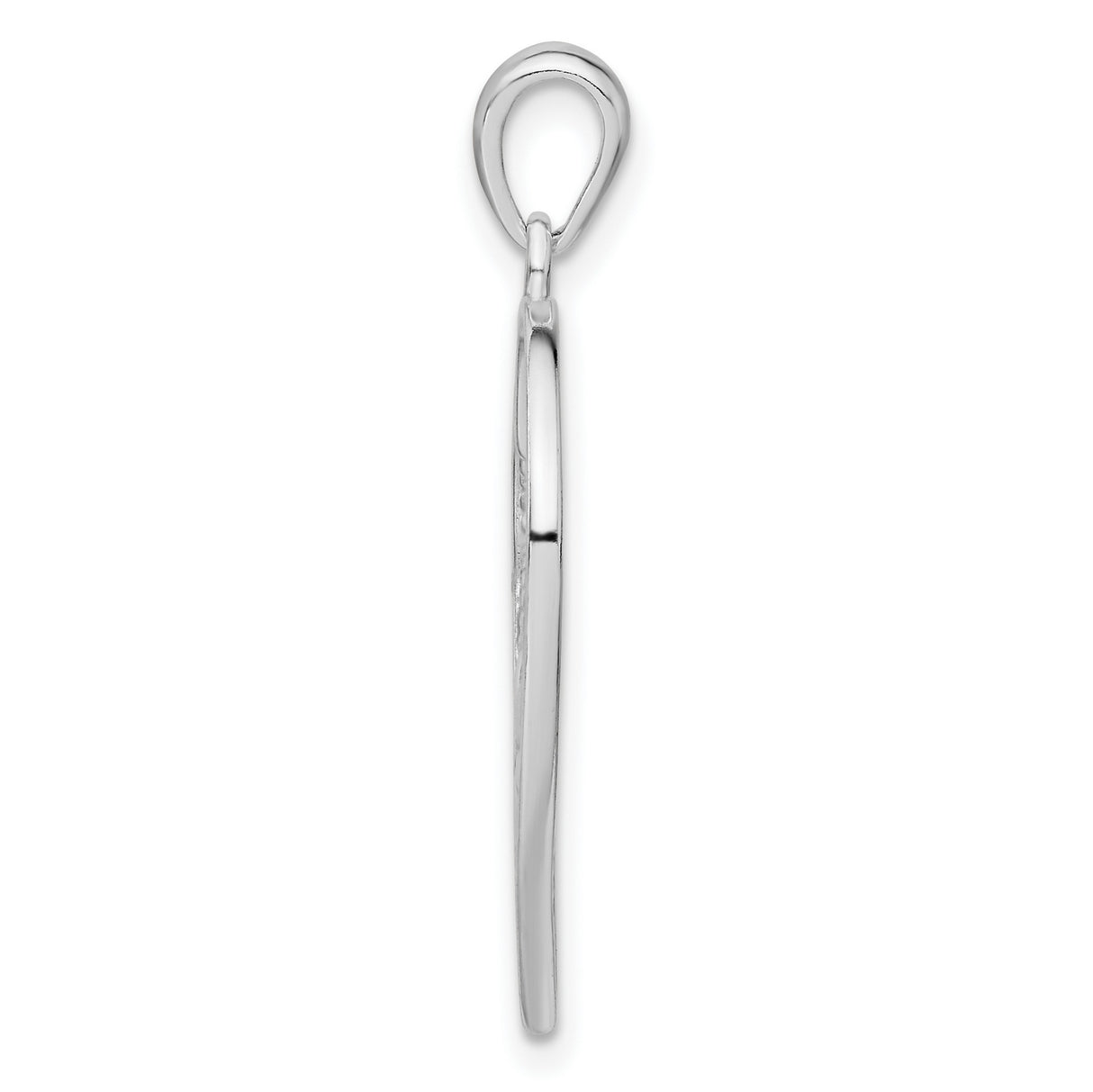 Flower Heart Charm Pendant in Real 925 Sterling Silver