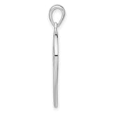 Flower Heart Charm Pendant in Real 925 Sterling Silver