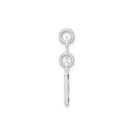 Sterling Silver Four of Spades Pendant, Detailed Playing Card Design, Unisex Poker Jewelry