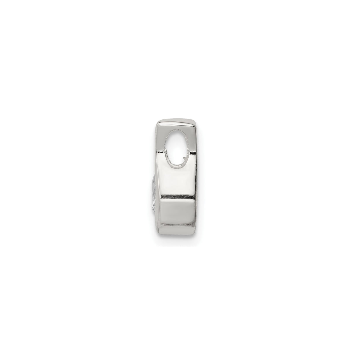 Sterling Silver Horseshoe Pendant with Cubic Zirconia, Lucky Charm Equestrian Style for Women