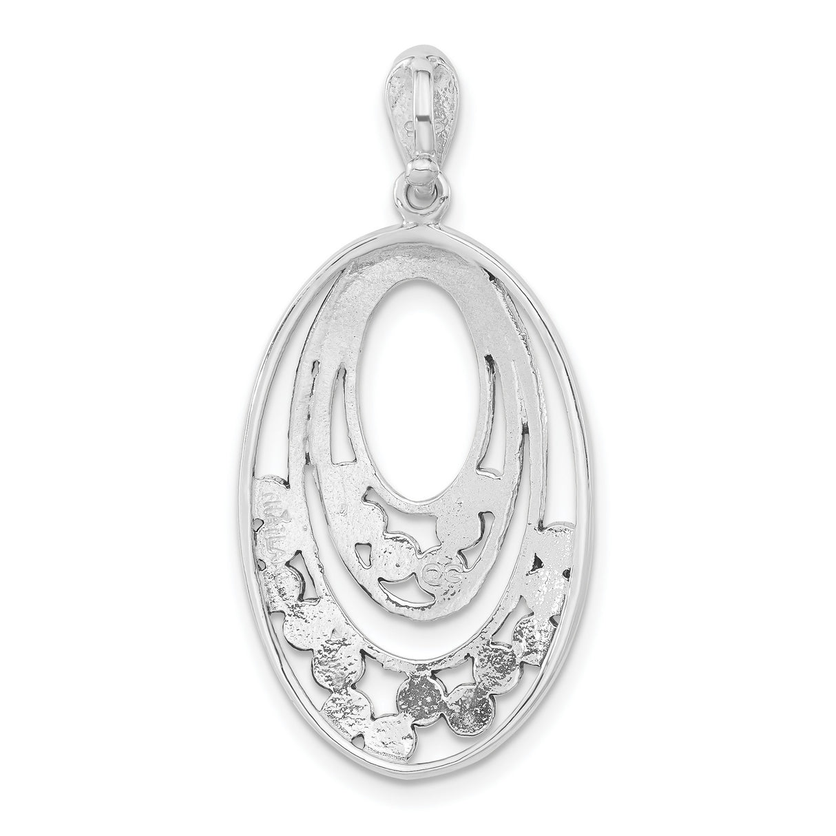 Marcasite Charm Pendant in Real 925 Sterling Silver
