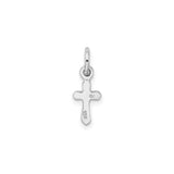 Sterling Silver Pendant with Red Crystal, Gold Faith and Cross Design, Unisex Spiritual Jewelry