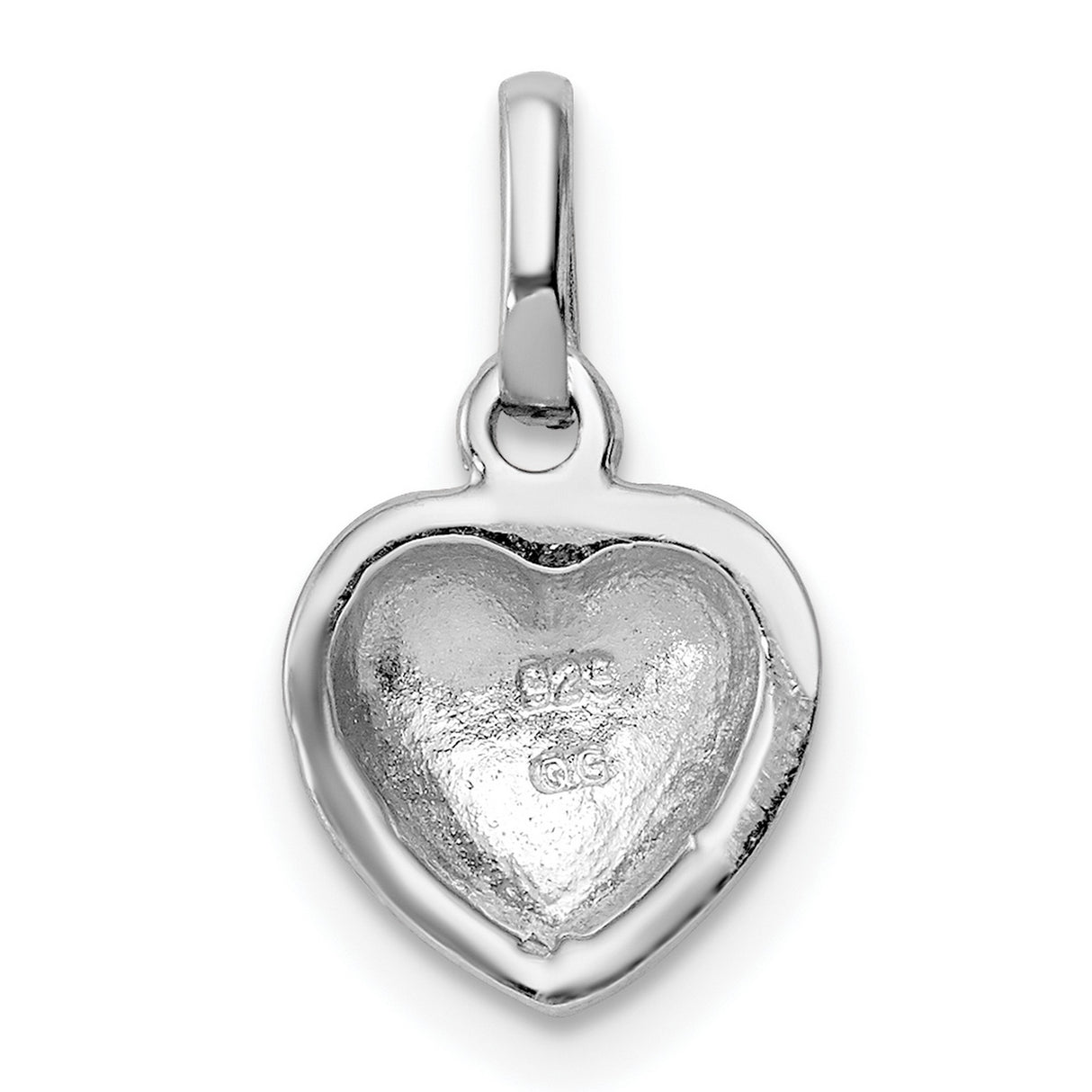 Sterling Silver Heart Pendant with Red Enamel Linked Hearts, Romantic Jewelry for Women