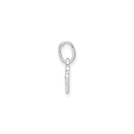 Sterling Silver Flower Pendant with Cubic Zirconia, Feminine Floral Design for Women and Girls