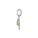 Sterling Silver Sea Turtle Pendant with Green and Tan Enamel Accents, Nautical Charm