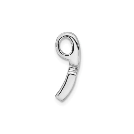 Sterling Silver Mens Pendant with Cubic Zirconia, Brushed Finish, Geometric Minimalist Design