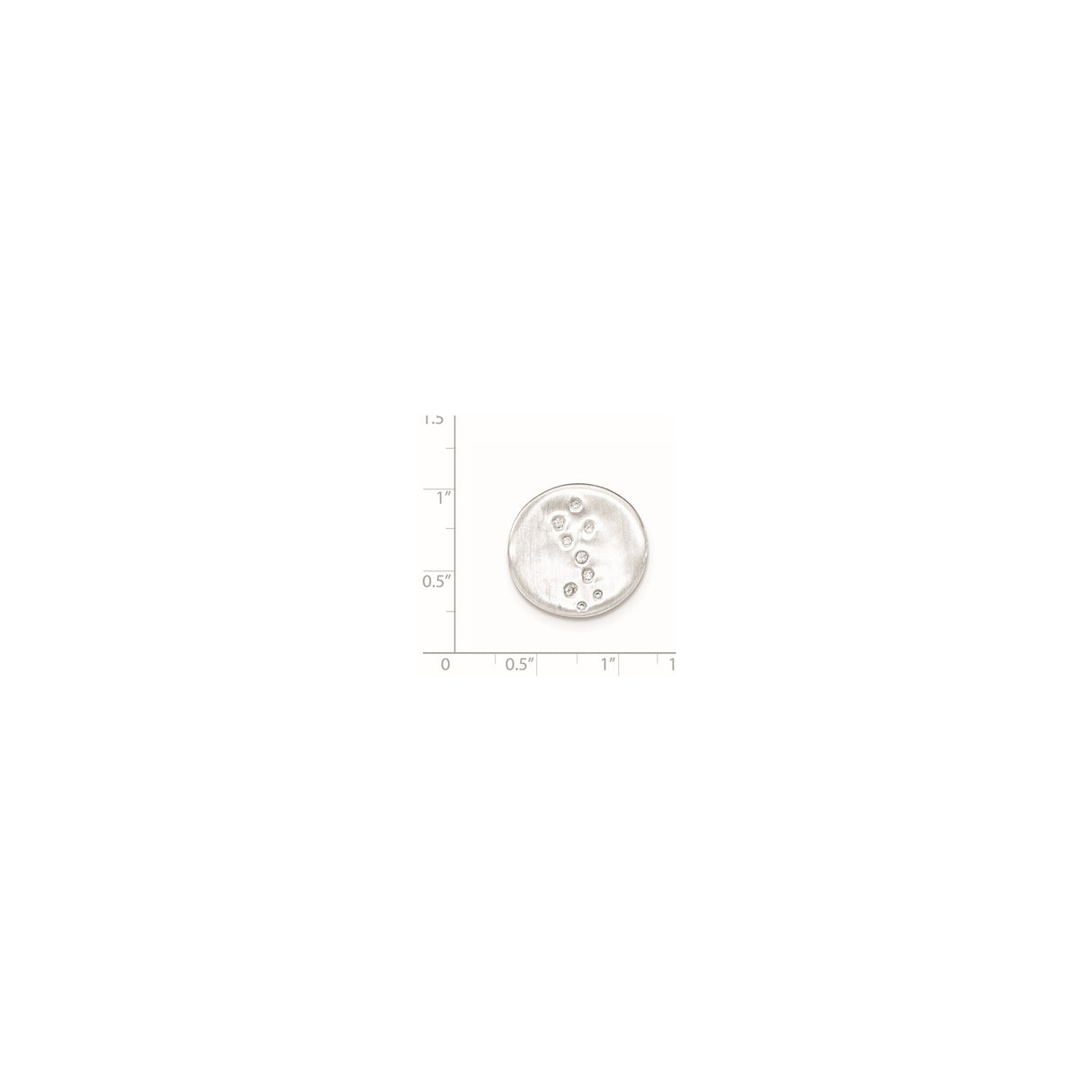 Sterling Silver Constellation Pendant with Cubic Zirconia, Celestial Astrology Medallion