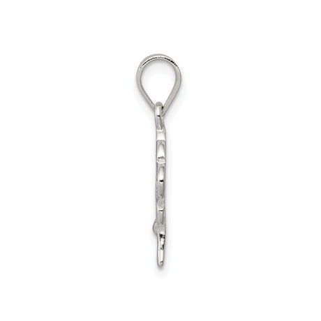 Sterling Silver Tree of Life Pendant with Openwork Swirling Design and Spiritual Symbolism