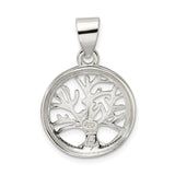 Sterling Silver Tree of Life Pendant with Openwork Design, Boho Celtic Spiritual Jewelry