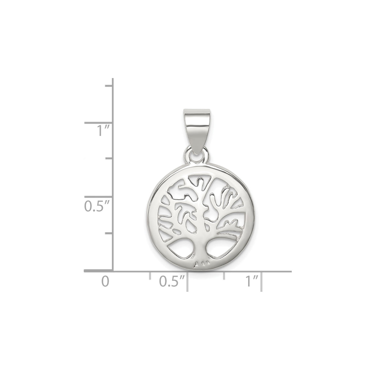 Sterling Silver Tree of Life Pendant with Openwork Design, Boho Celtic Spiritual Jewelry