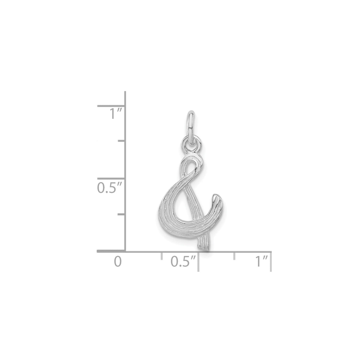 Sterling Silver Ampersand Pendant, Modern Minimalist Symbol of Unity and Connection