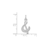 Sterling Silver Ampersand Pendant, Modern Minimalist Symbol of Unity and Connection
