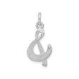 Sterling Silver Ampersand Pendant, Modern Minimalist Symbol of Unity and Connection