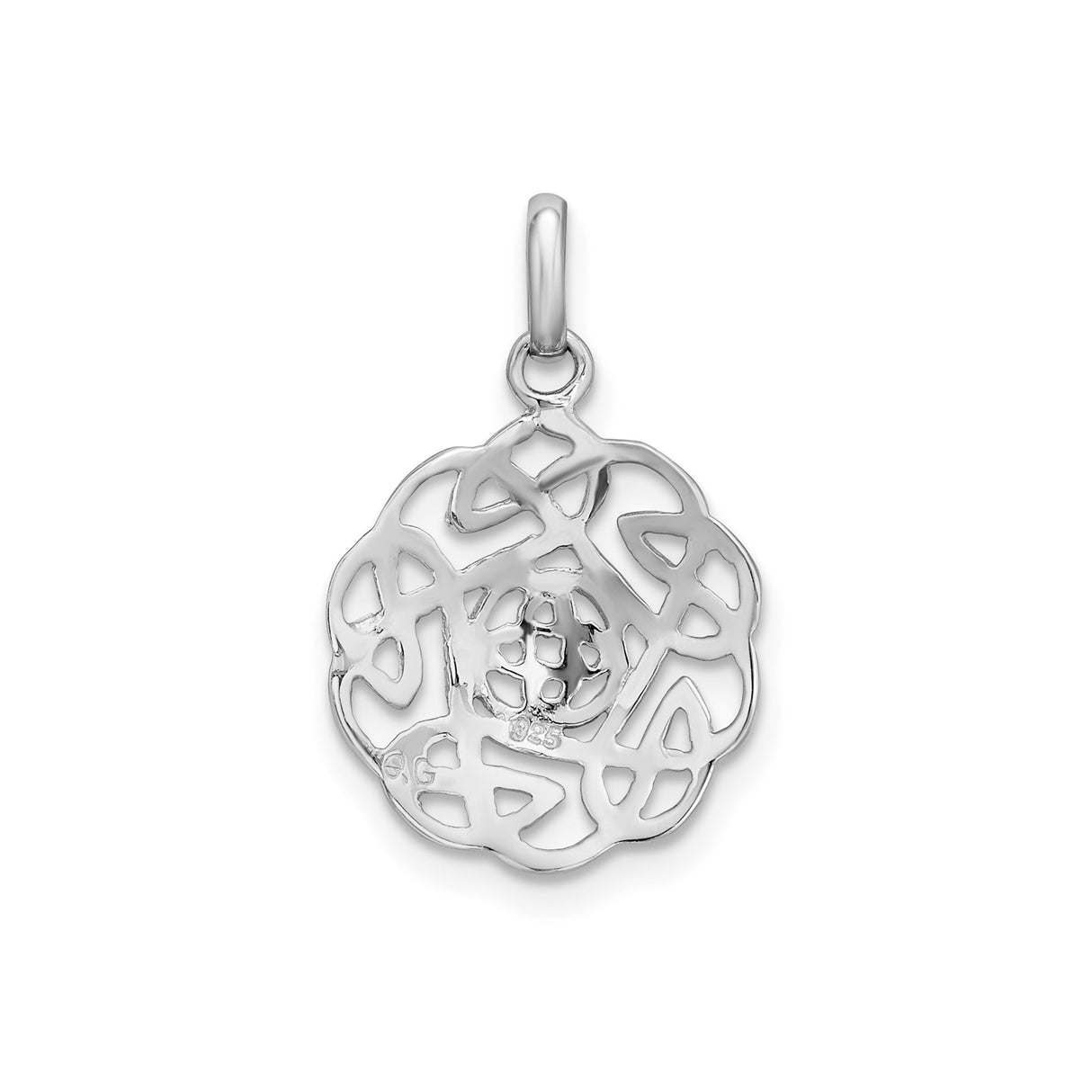 Sterling Silver Celtic Knot Pendant with Interwoven Eternity Design