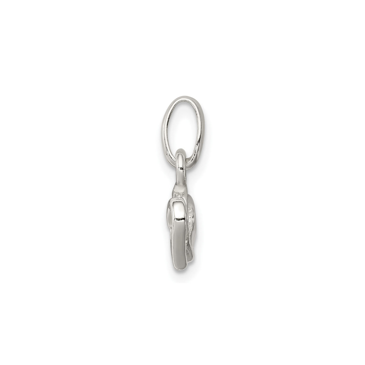 Sterling Silver Double Heart Pendant Charm with Intertwined Open Hearts, Romantic Jewelry for Women