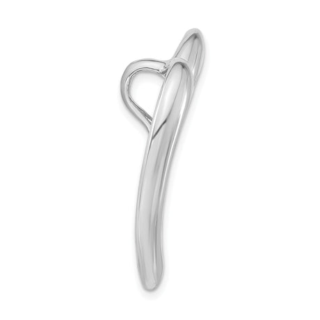 Sterling Silver Heart Pendant with Modern Textured Inlay, Symbol of Love for Women
