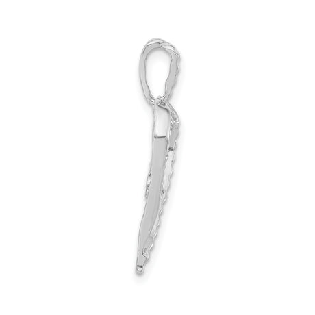 Sterling Silver Heart Pendant with Butterfly Design, Textured Open Heart Jewelry for Women
