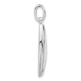 Sterling Silver Ichthys Pendant with Cubic Zirconia, Marquise Design, Christian Faith Jewelry