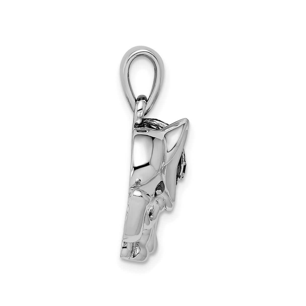 Sterling Silver Elephant Pendant with Rhodolite Garnet, Spiritual Animal Jewelry for Women