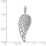 Diam. Open-work Wing Charm Pendant in Real 925 Sterling Silver