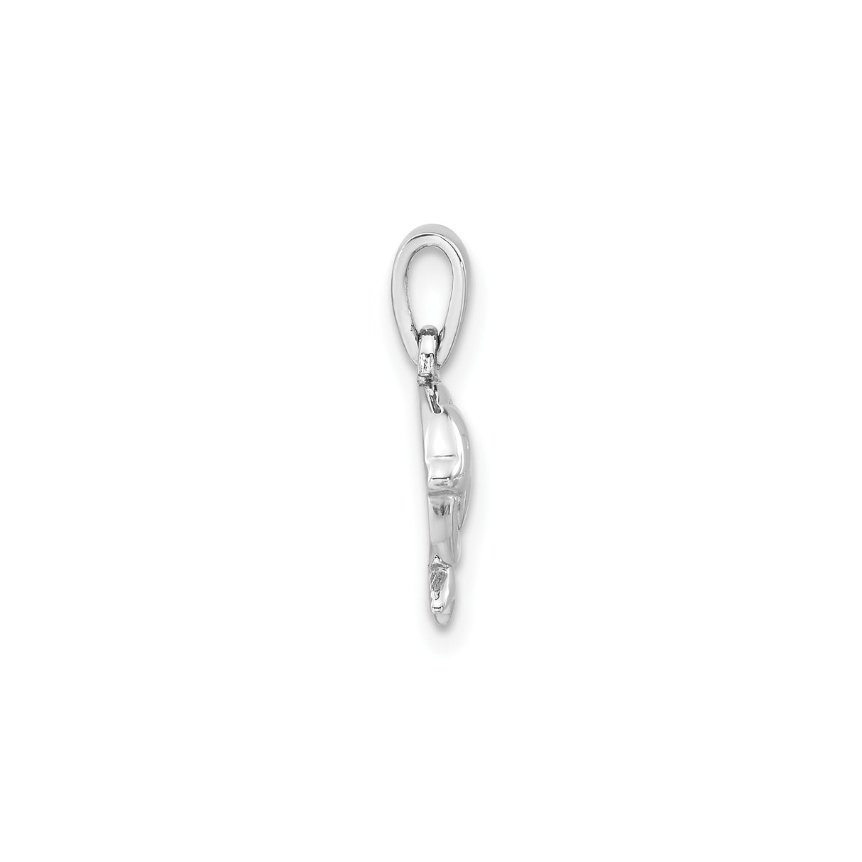Sterling Silver Dolphin Pendant with Leaping Dolphin in Circle Frame, Ocean Theme Jewelry