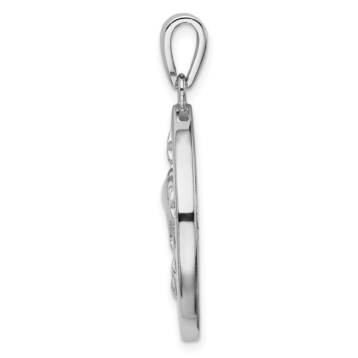 Sterling Silver Dolphin Pendant with Lab Created Blue Opal, Moon and Star Accents