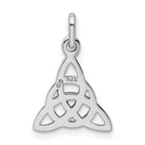 Celtic Trinity Knot Symbol Charm Pendant in Real 925 Sterling Silver