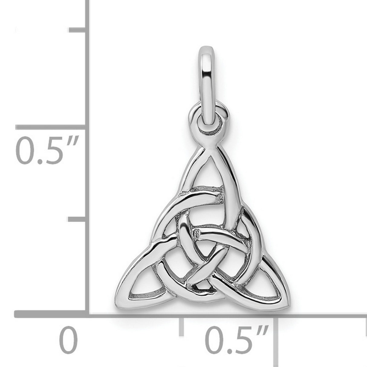 Celtic Trinity Knot Symbol Charm Pendant in Real 925 Sterling Silver