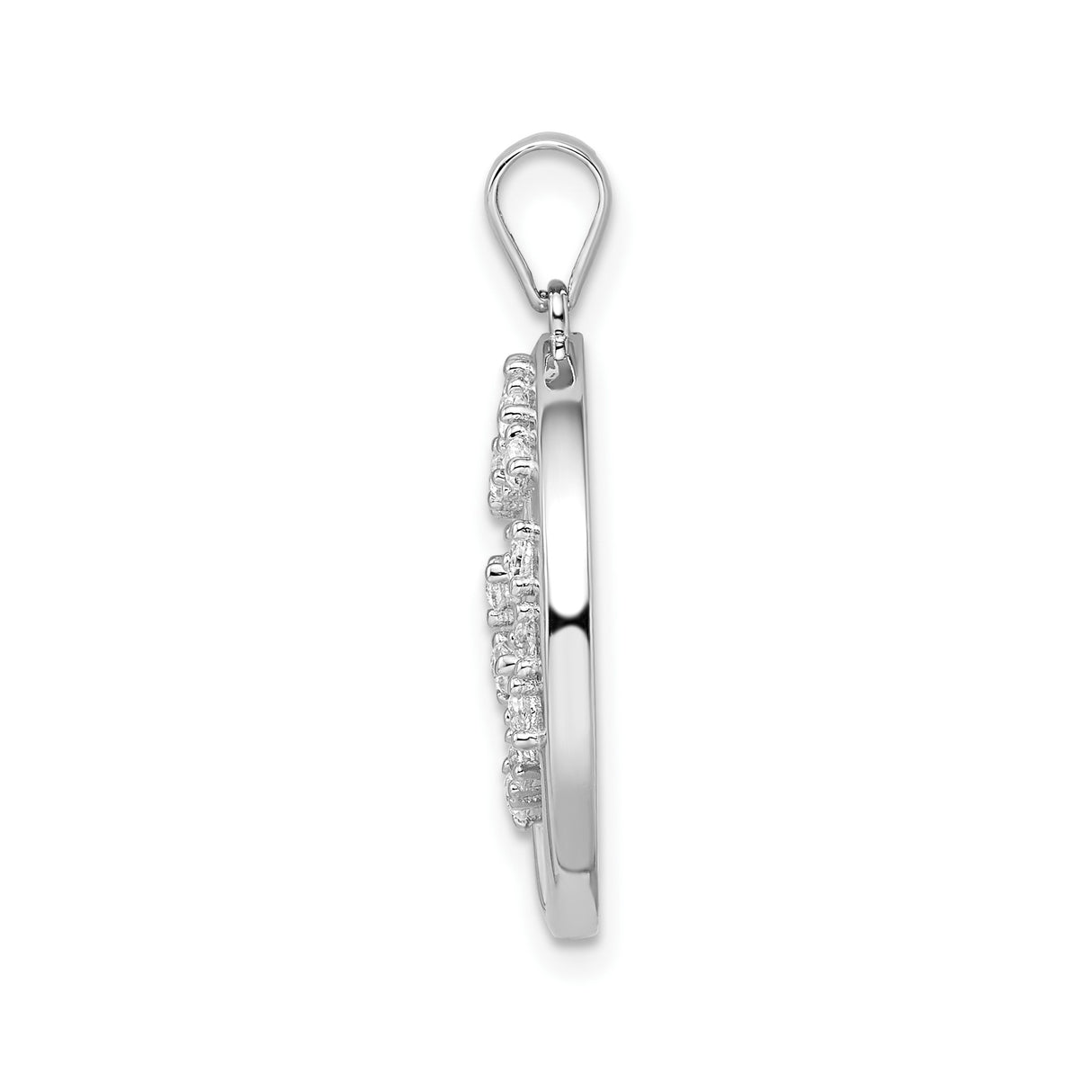 Sterling Silver Tree of Life Pendant with Lab Created Sapphire and Cubic Zirconia Accents