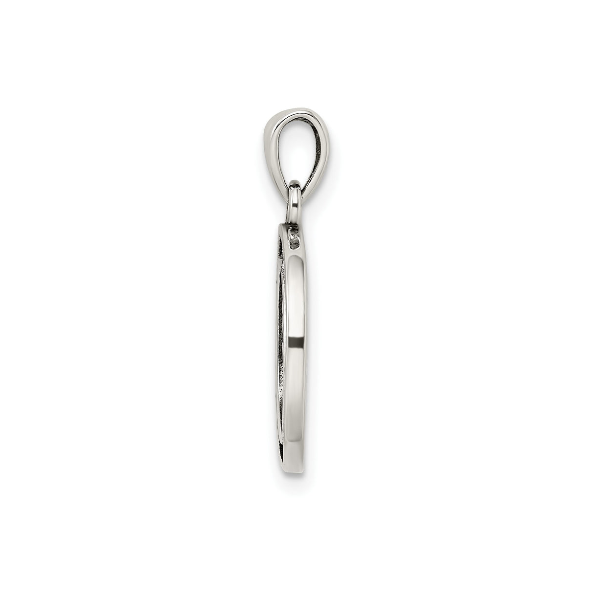 Sterling Silver Tree of Life Pendant with Intricate Swirl Design and Circular Border