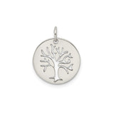 Sterling Silver Tree of Life Pendant with Cut-Out Design, Nature-Inspired Jewelry for Women or Unisex Wear