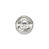 Sterling Silver Pendant with Cubic Zirconia, Rose Gold Trinity Knot Celtic Design
