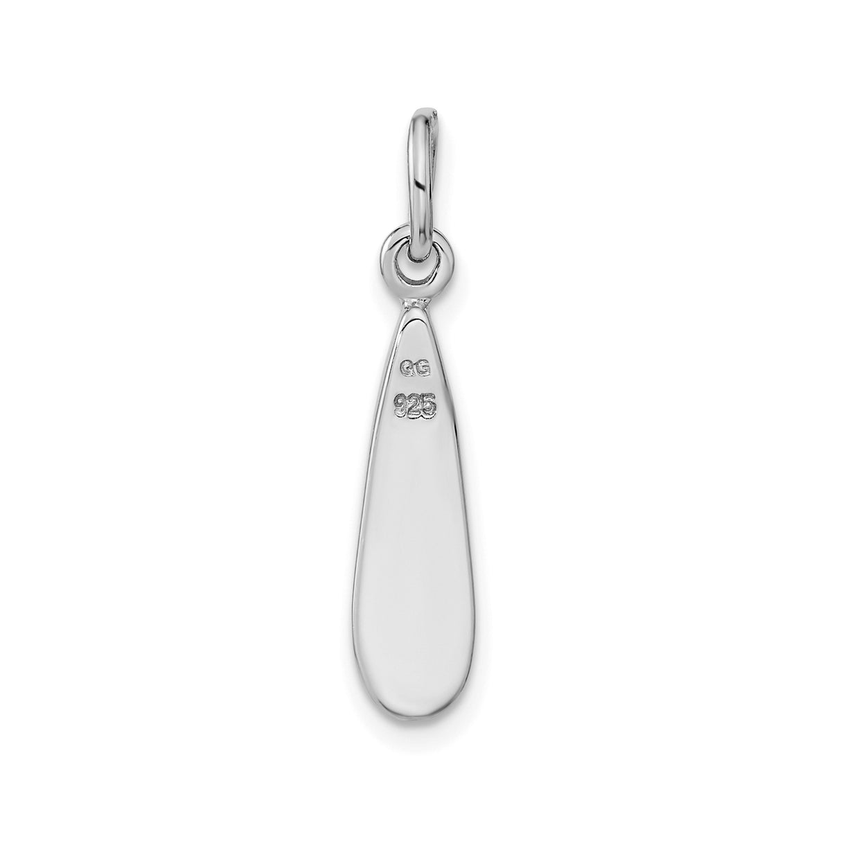 Sterling Silver Teardrop Pendant with Inlaid Abalone Shell, Ocean-Inspired Design for Women