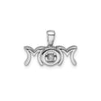Sterling Silver Mom Pendant with Diamond, Heart Design, Sentimental Jewelry for Women