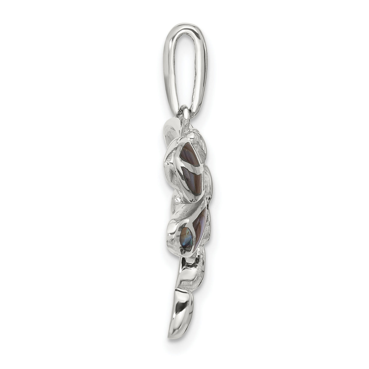 Sterling Silver Dragonfly Pendant with Abalone Inlay, Nature Inspired Jewelry for Women