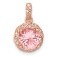 Crystal Charm Pendant in Real 925 Sterling Silver
