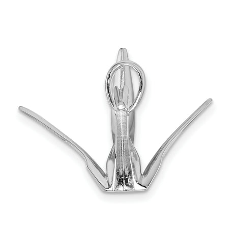 Sterling Silver Crane Pendant, Origami Bird Symbol of Peace and Hope for Men and Women