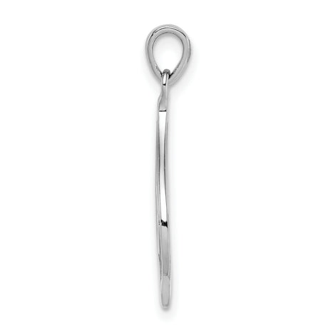Sterling Silver Om Pendant with Open Teardrop Design, Spiritual Yoga and Meditation Jewelry