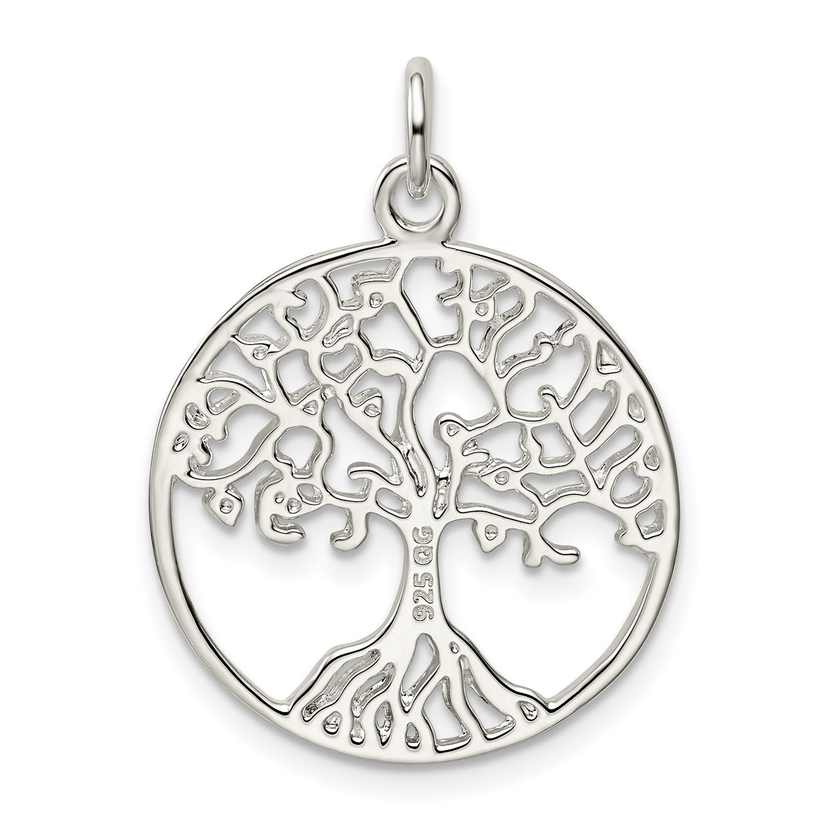 Sterling Silver Pendant, Tree of Life Openwork Design, Celtic Nature Motif for Women