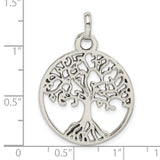 Sterling Silver Pendant, Tree of Life Openwork Design, Celtic Nature Motif for Women